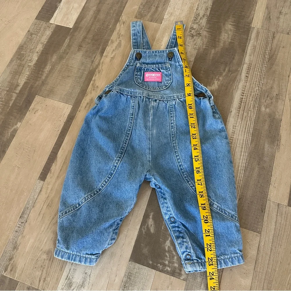 Vintage Vestback OshKosh B'gosh Classic Blue Overalls 18M